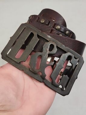 Authentic Brown Leather Dolce & Gabanna Belt Fits 31"-35"